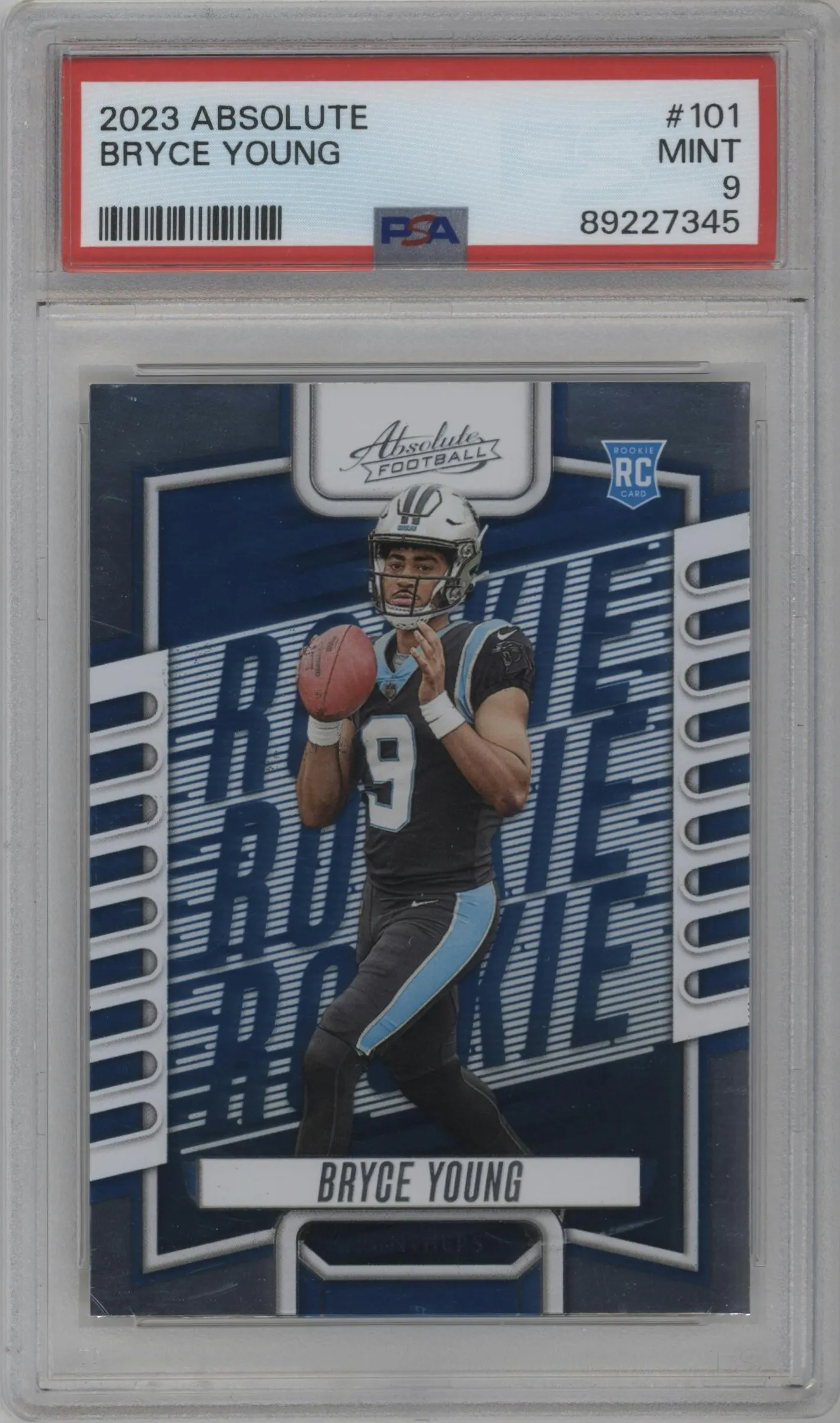 2023 Panini Absolute Rookies Bryce Young Retail #101 PSA 9