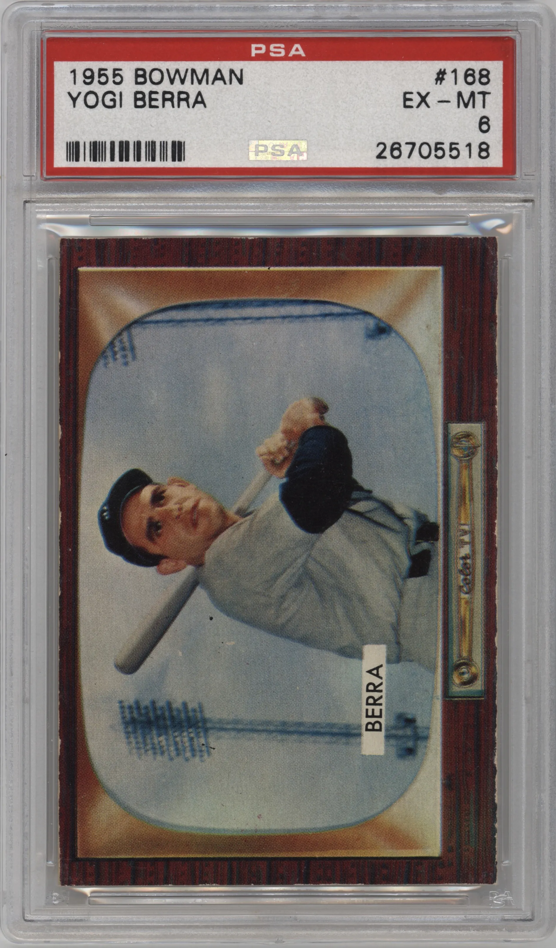 1955 Bowman Yogi Berra #168 PSA 6