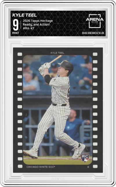 2026 Topps Heritage Ready, and Action! Kyle Teel ARENA CLUB 9