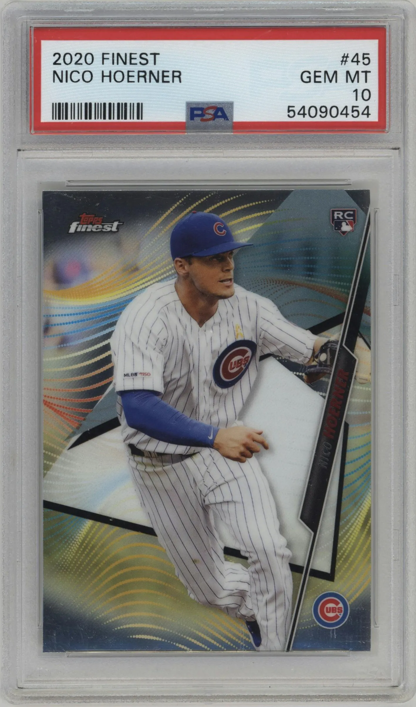 2020 Topps Finest Nico Hoerner #45 PSA 10