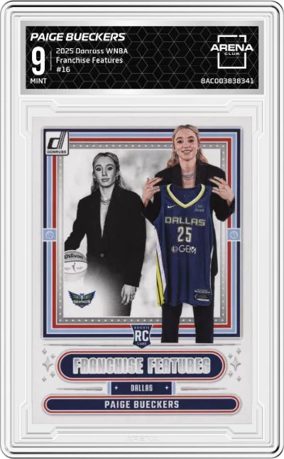 2025 Donruss WNBA Franchise Features Paige Bueckers #16 ARENA CLUB 9