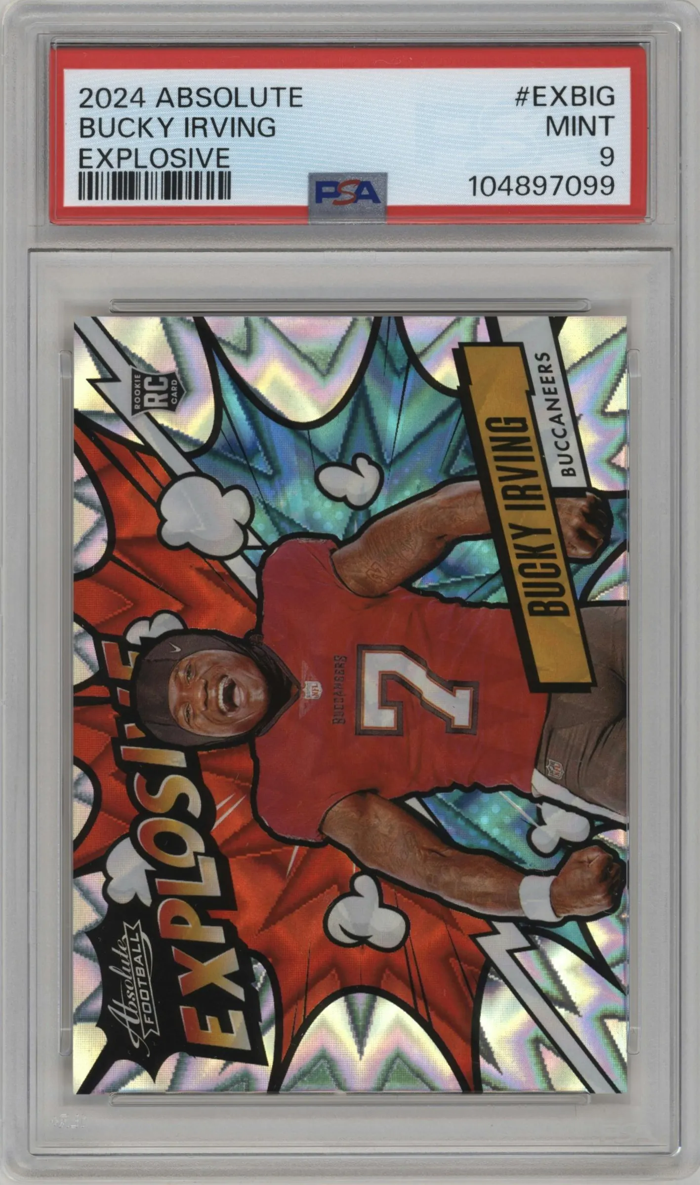 2024 Panini Absolute Explosive Bucky Irving #EX-BIG PSA 9