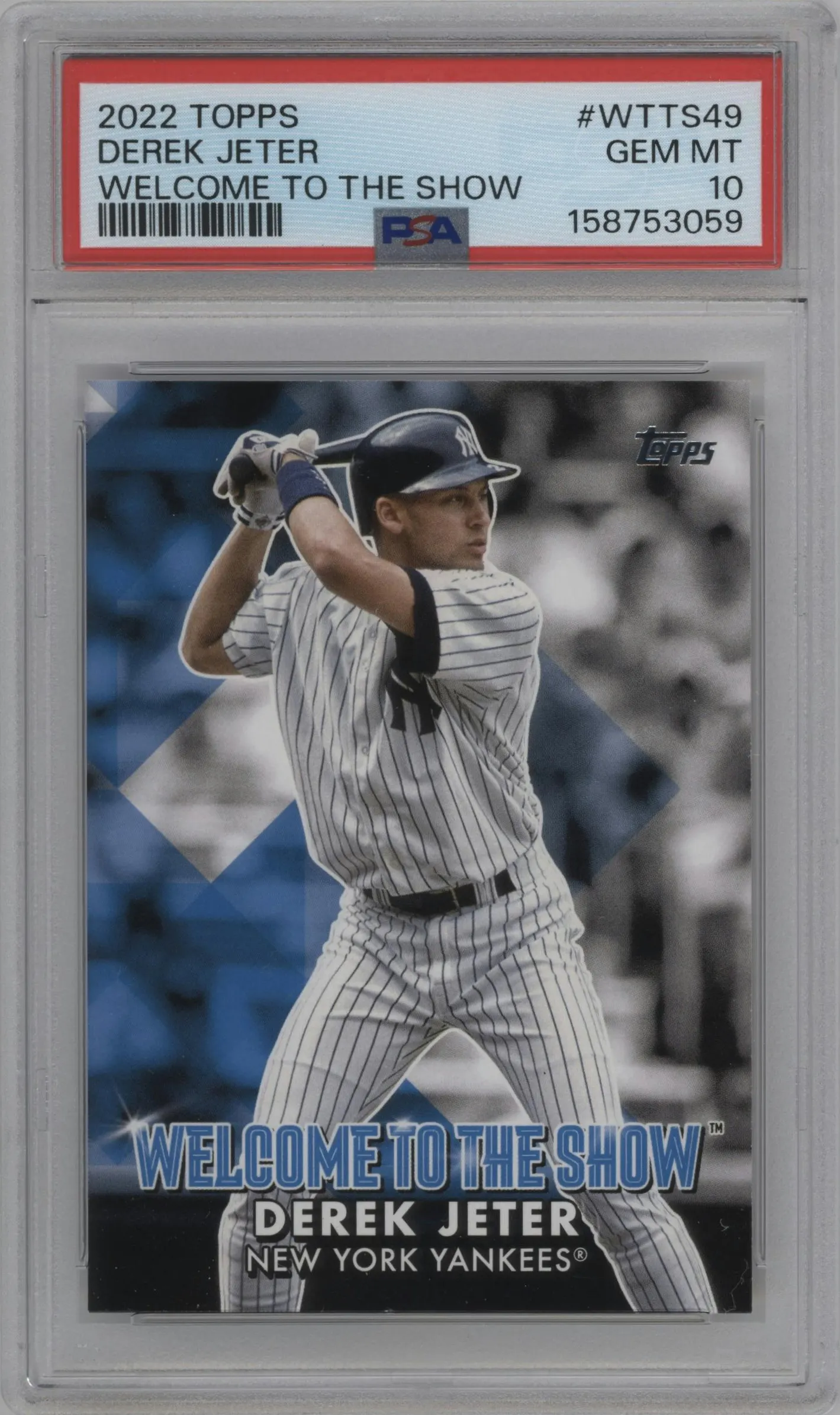 2022 Topps Series 1 Topps Series 1 WTTS Derek Jeter #WTTS-49 PSA 10