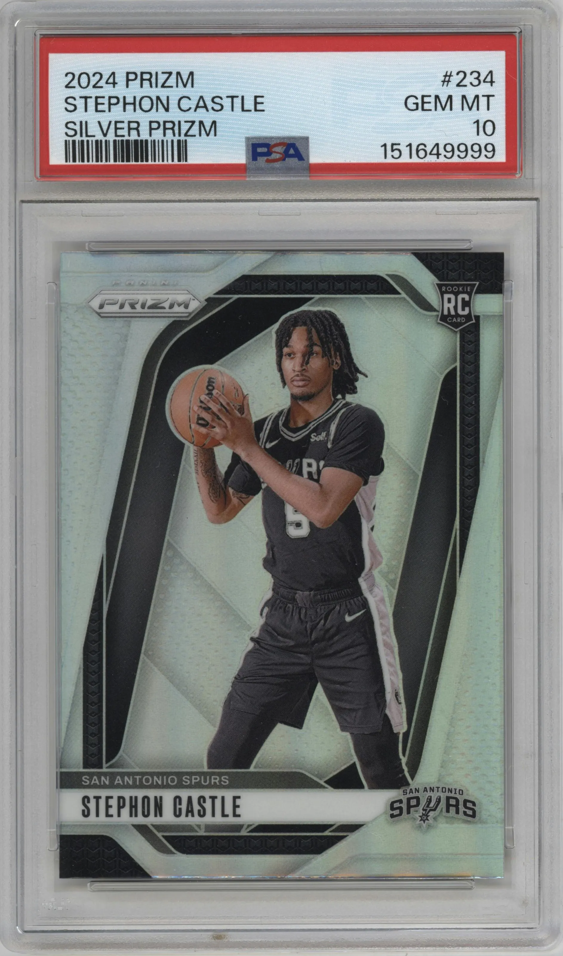 2024 Panini Prizm Stephon Castle Silver Prizm #234 PSA 10