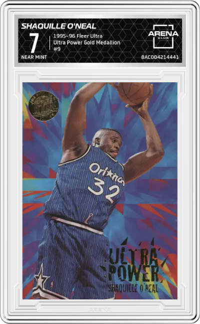1995 Fleer Ultra Ultra Power Shaquille O'Neal Gold Medallion #9 ARENA CLUB 7