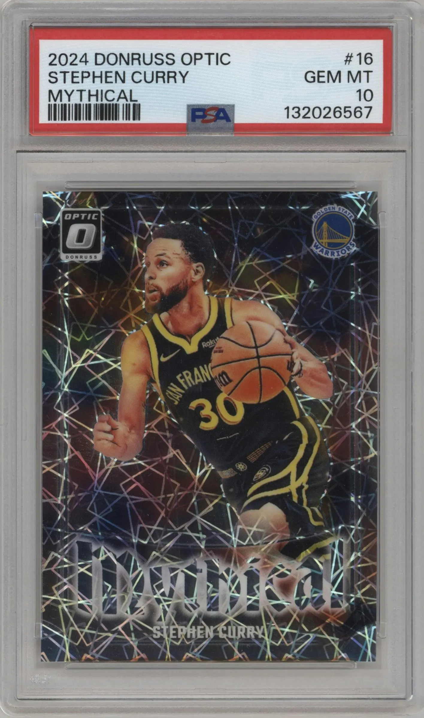 2024 Donruss Optic Mythical Stephen Curry #16 PSA 10