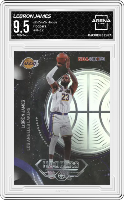 2025 Hoops Hoopers LeBron James #H-12 ARENA CLUB 9.5