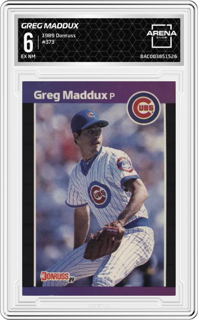 1989 Donruss Greg Maddux ARENA CLUB 6