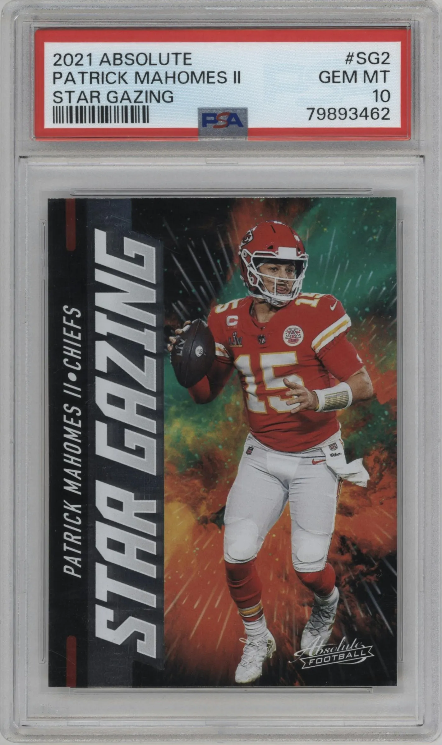 2021 Panini Absolute Star Gazing Patrick Mahomes II #SG2 PSA 10