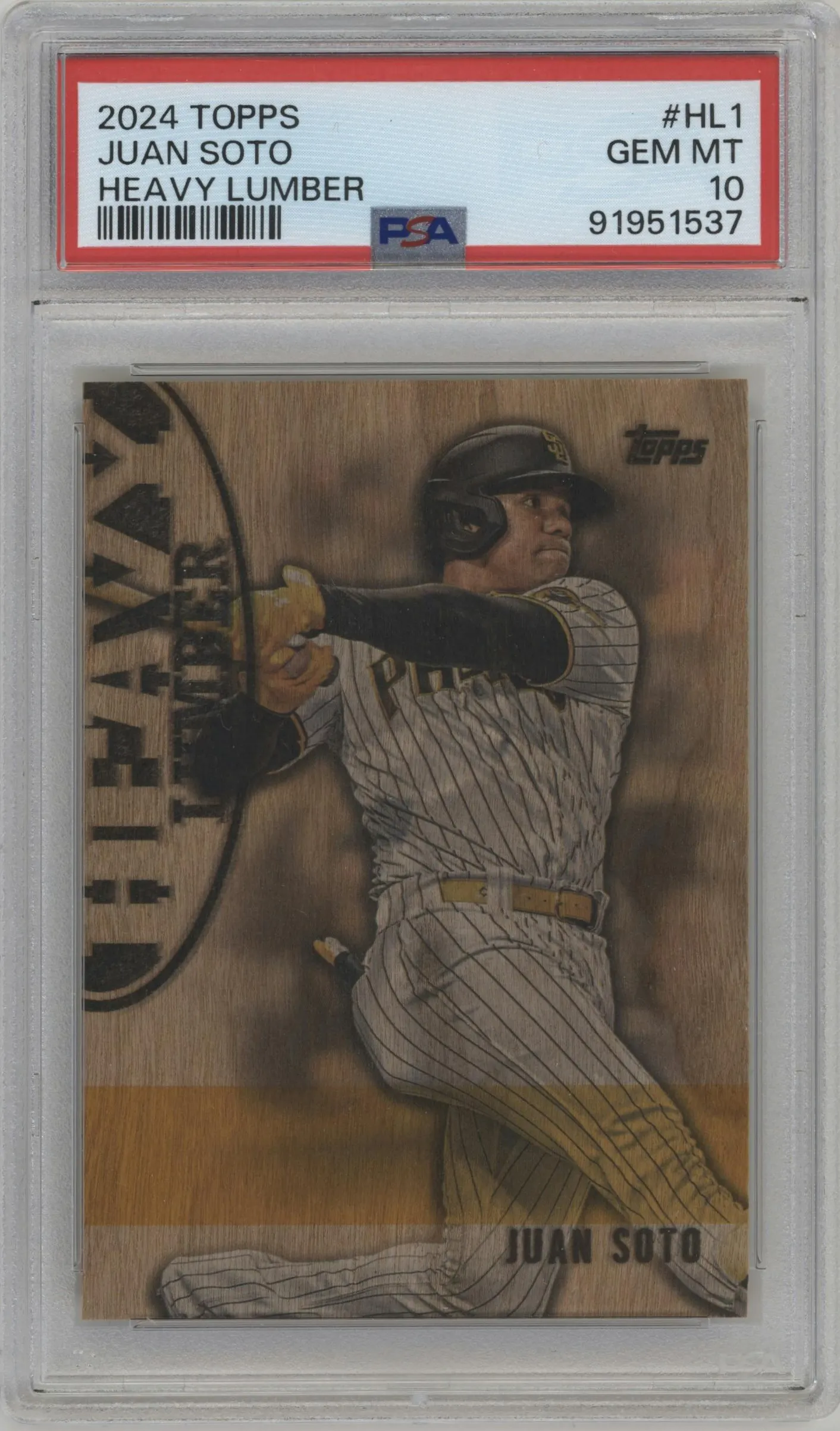 2024 Topps Heavy Lumber Juan Soto #HL-1 PSA 10