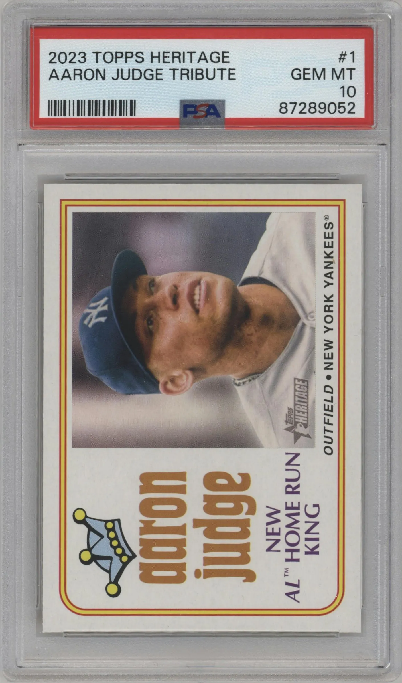 2023 Topps Heritage Aaron Judge #1 PSA 10