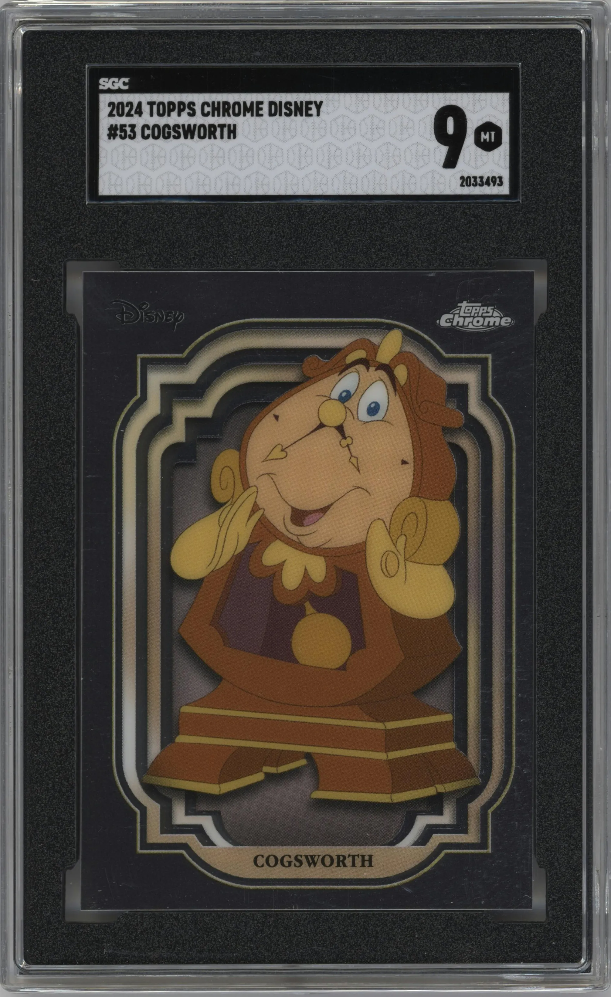 2024 Topps Chrome Disney Cogsworth #53 SGC 9