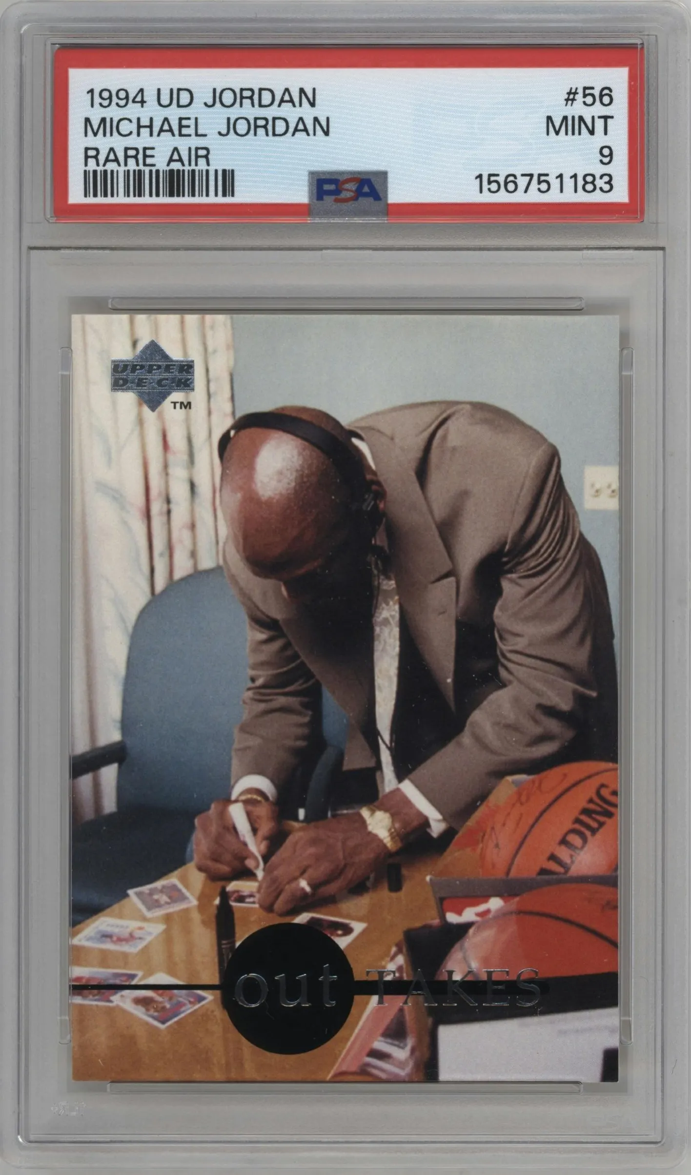 1994 Upper Deck Jordan Rare Air Michael Jordan #56 PSA 9