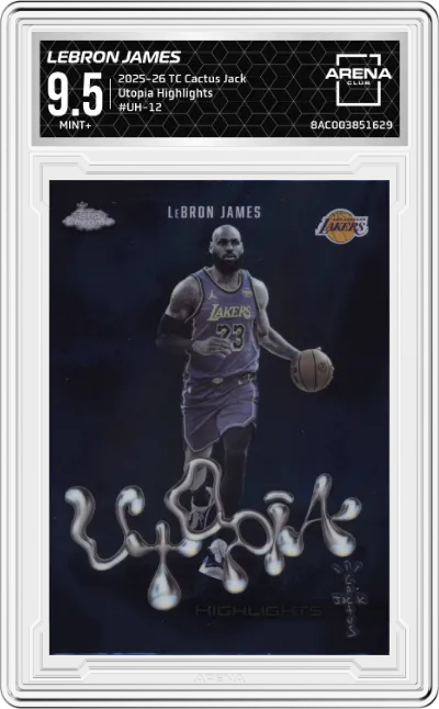 2025 Topps Chrome Cactus Jack Utopia Highlights LeBron James #UH-12 ARENA CLUB 9.5