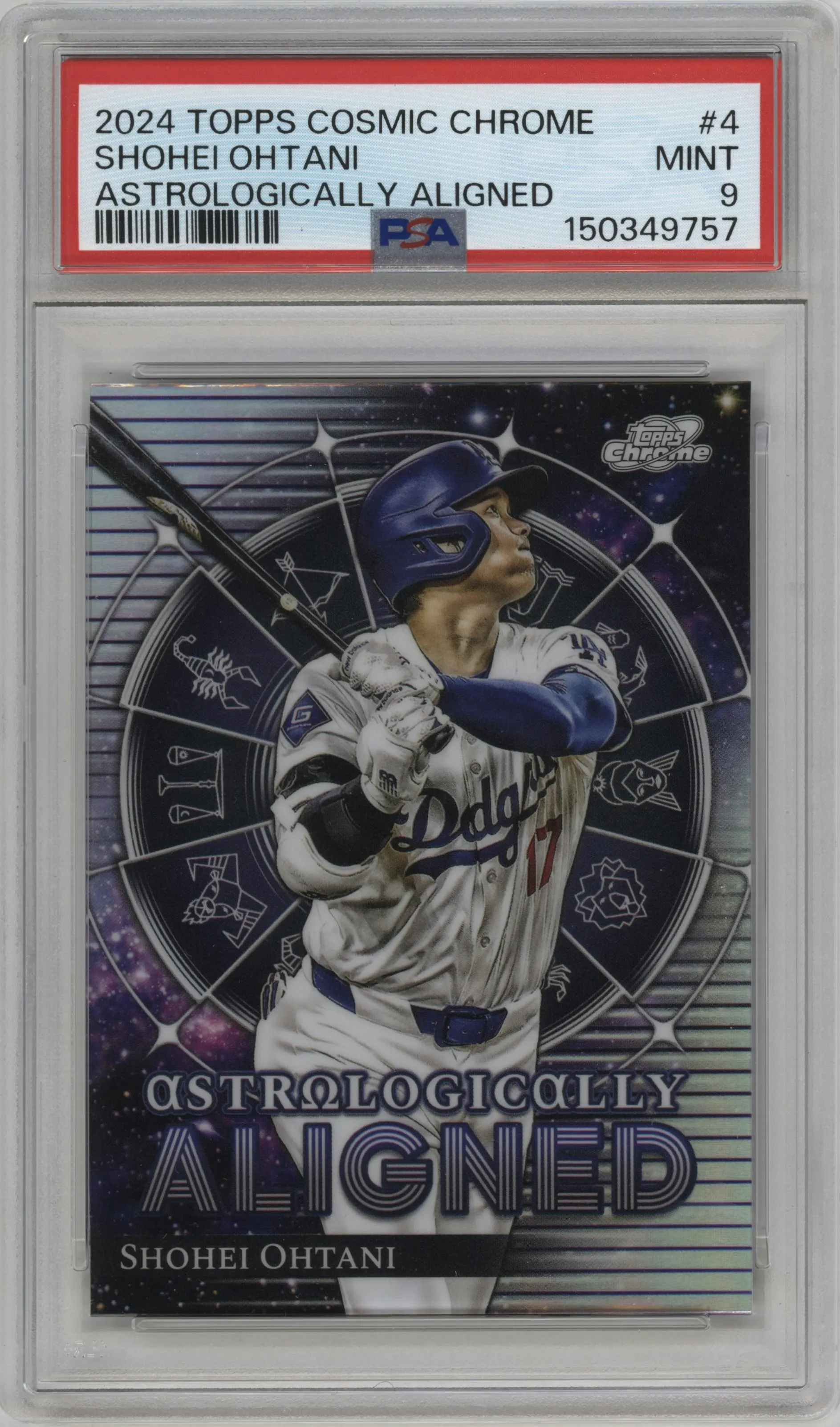 2024 Topps Cosmic Chrome Astrlgclly.Algnd. Shohei Ohtani #AA-4 PSA 9
