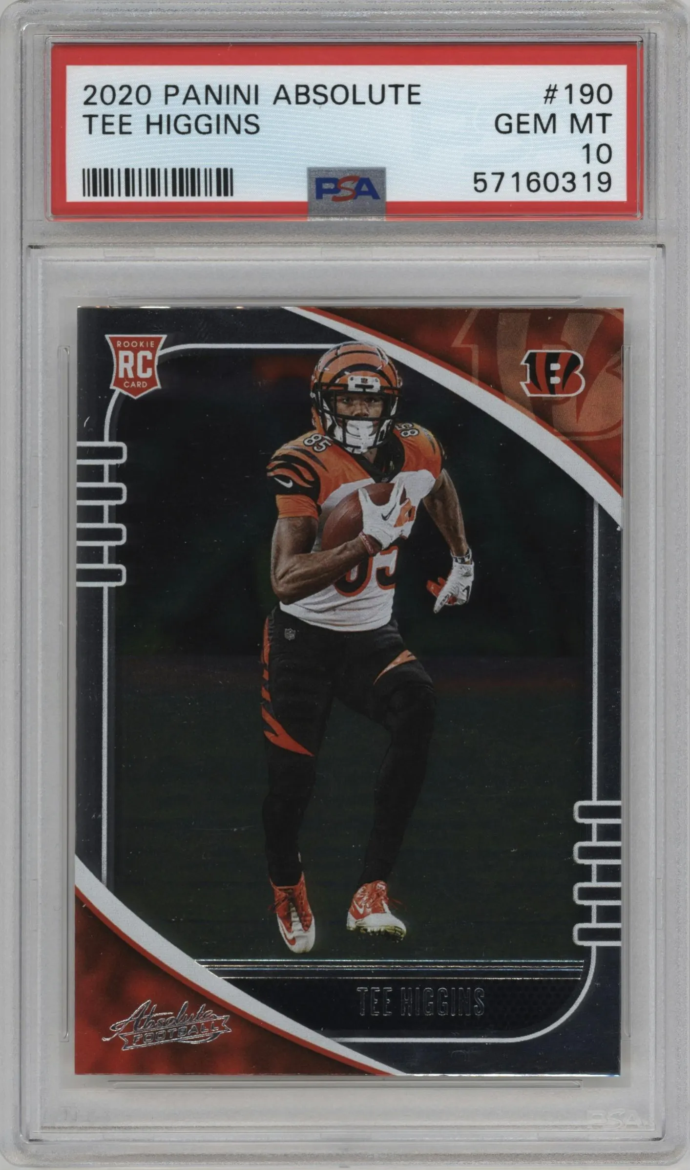 2020 Panini Absolute Tee Higgins Retail #190 PSA 10