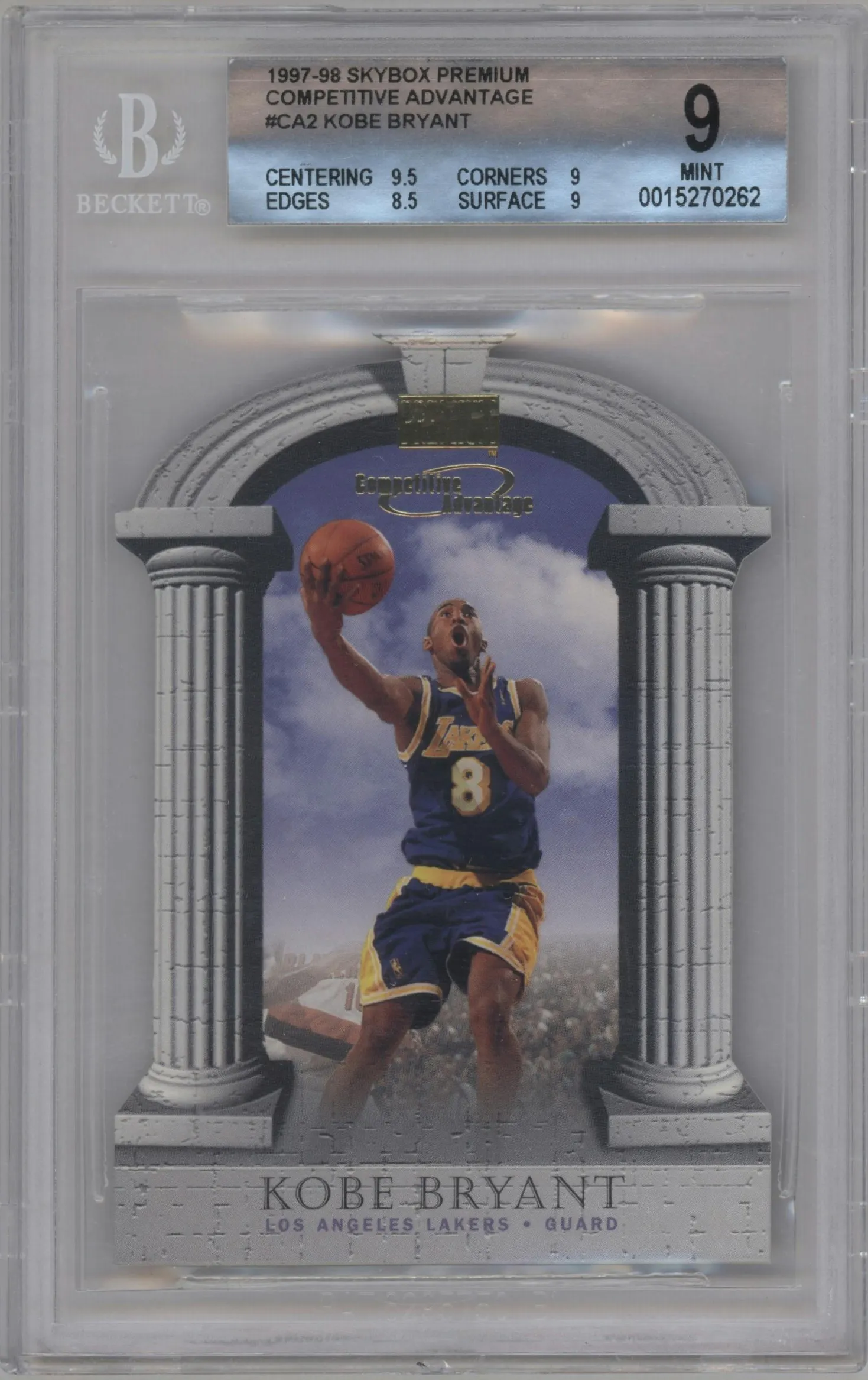 1997 Skybox Premium Competitive Advantage Kobe Bryant #2CA BGS 9