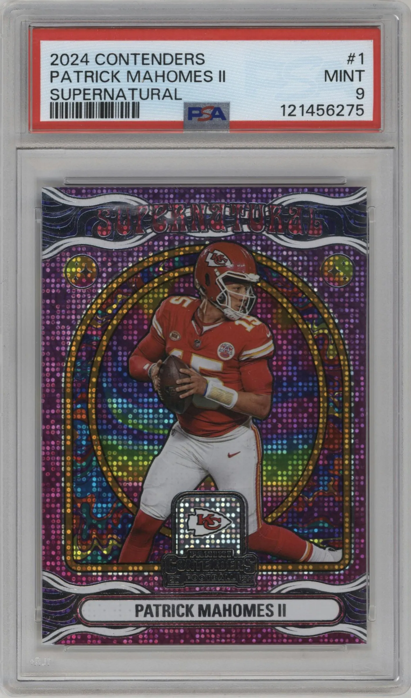 2024 Panini Contenders Supernatural Patrick Mahomes II #1 PSA 9