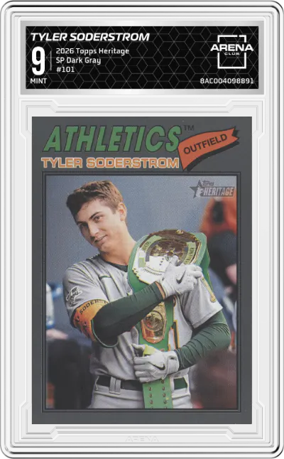 2026 Topps Heritage SP Tyler Soderstrom Dark Gray #101 ARENA CLUB 9