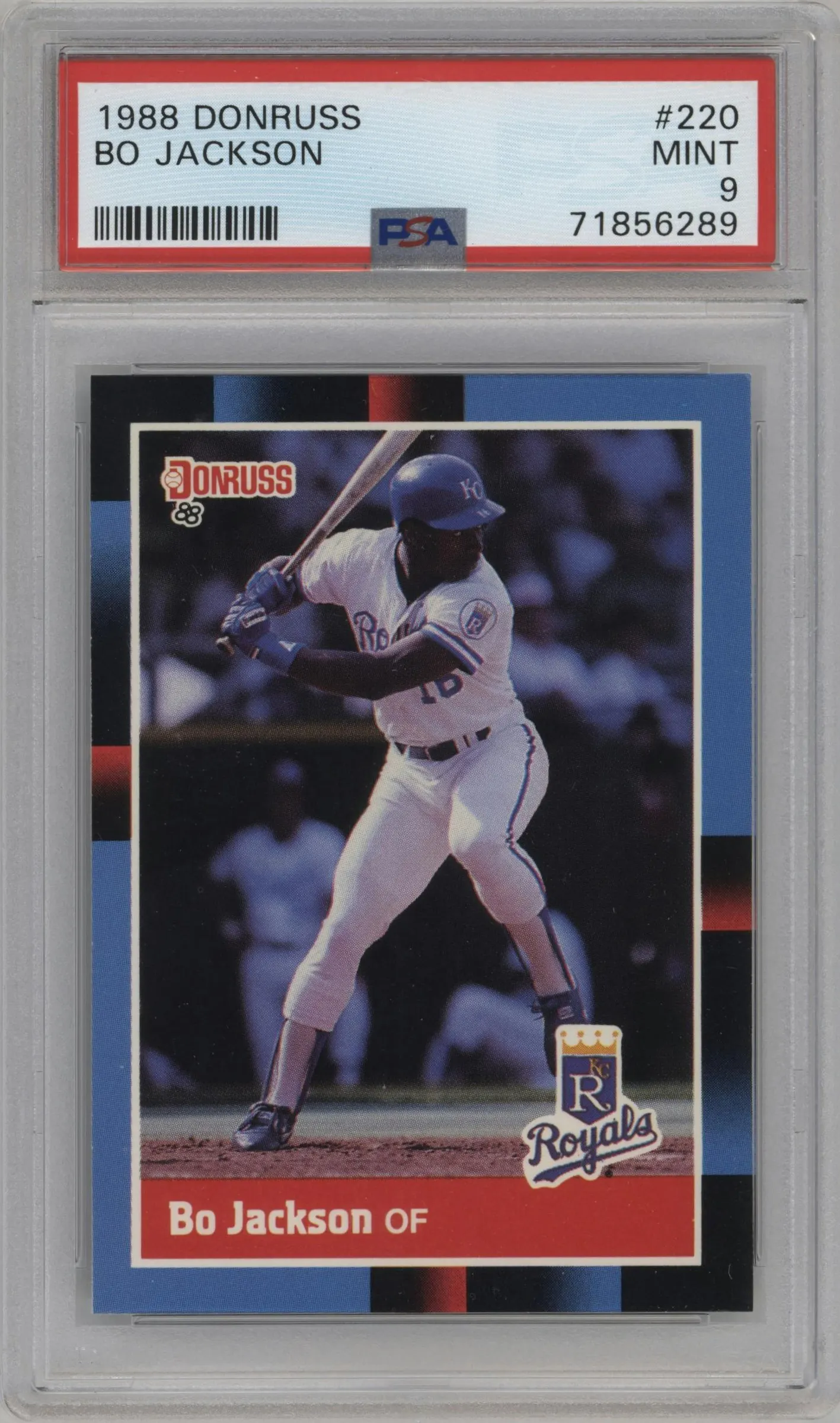 1988 Donruss Bo Jackson #220 PSA 9