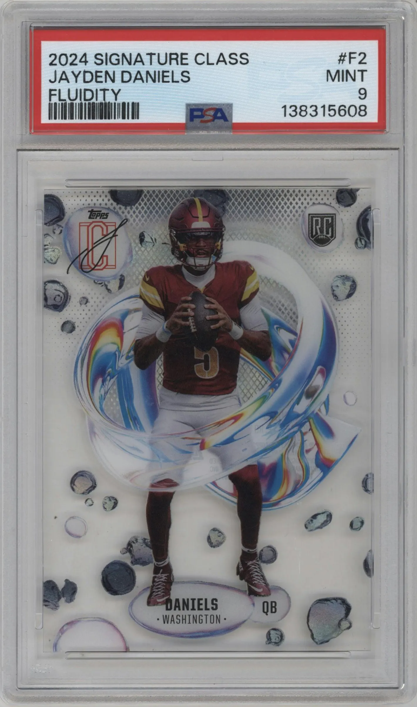 2024 Topps Signature Class Fluidity Jayden Daniels #F-2 PSA 9