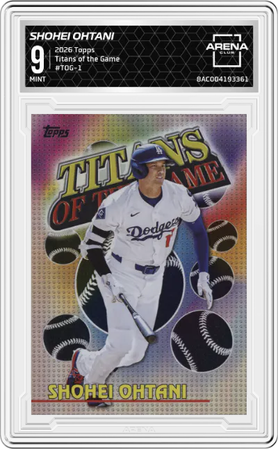 2026 Topps Titans of the Game Shohei Ohtani #TOG-1 ARENA CLUB 9