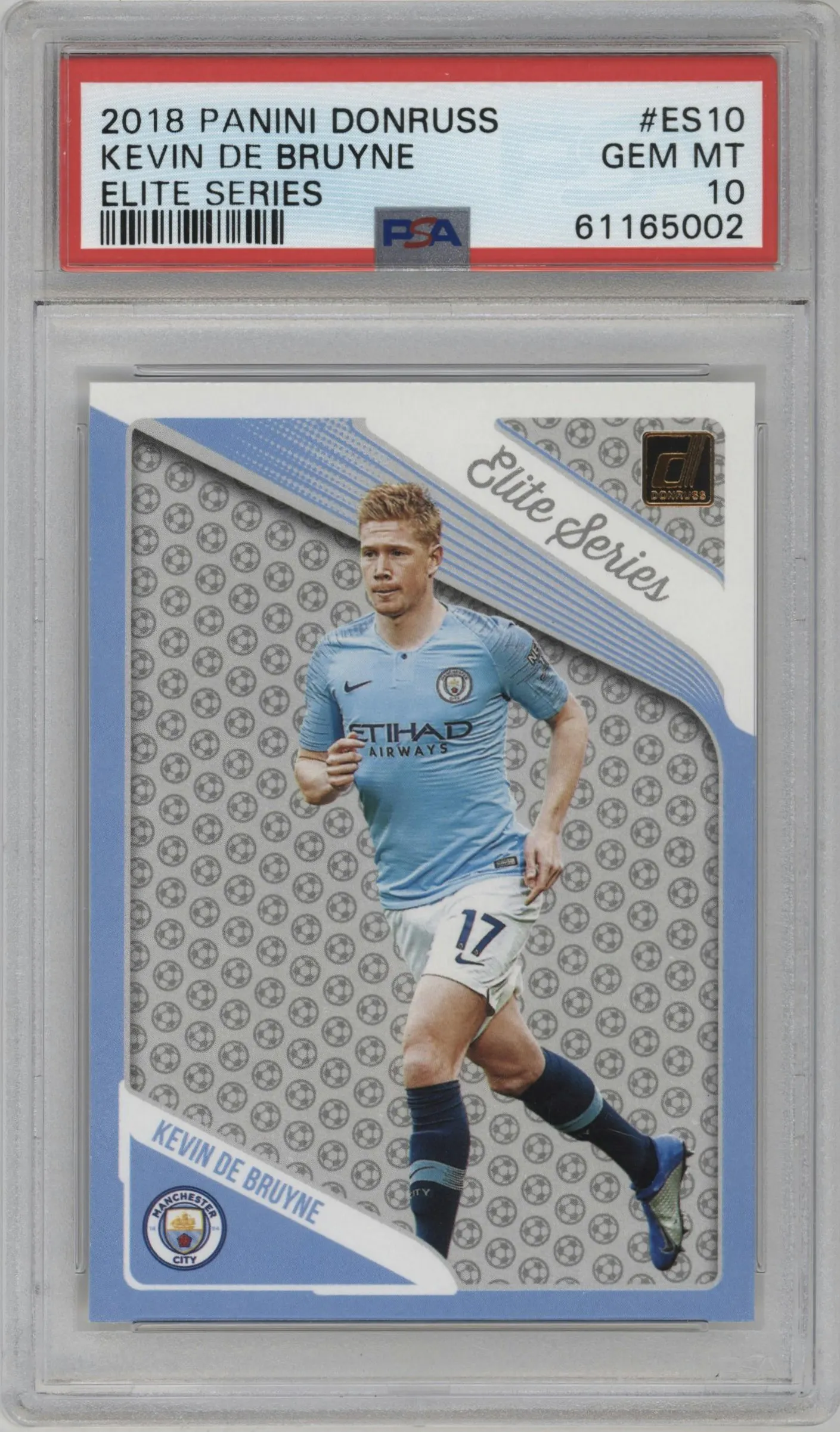 2018 Panini Donruss Elite Series Kevin De Bruyne #ES-10 PSA 10
