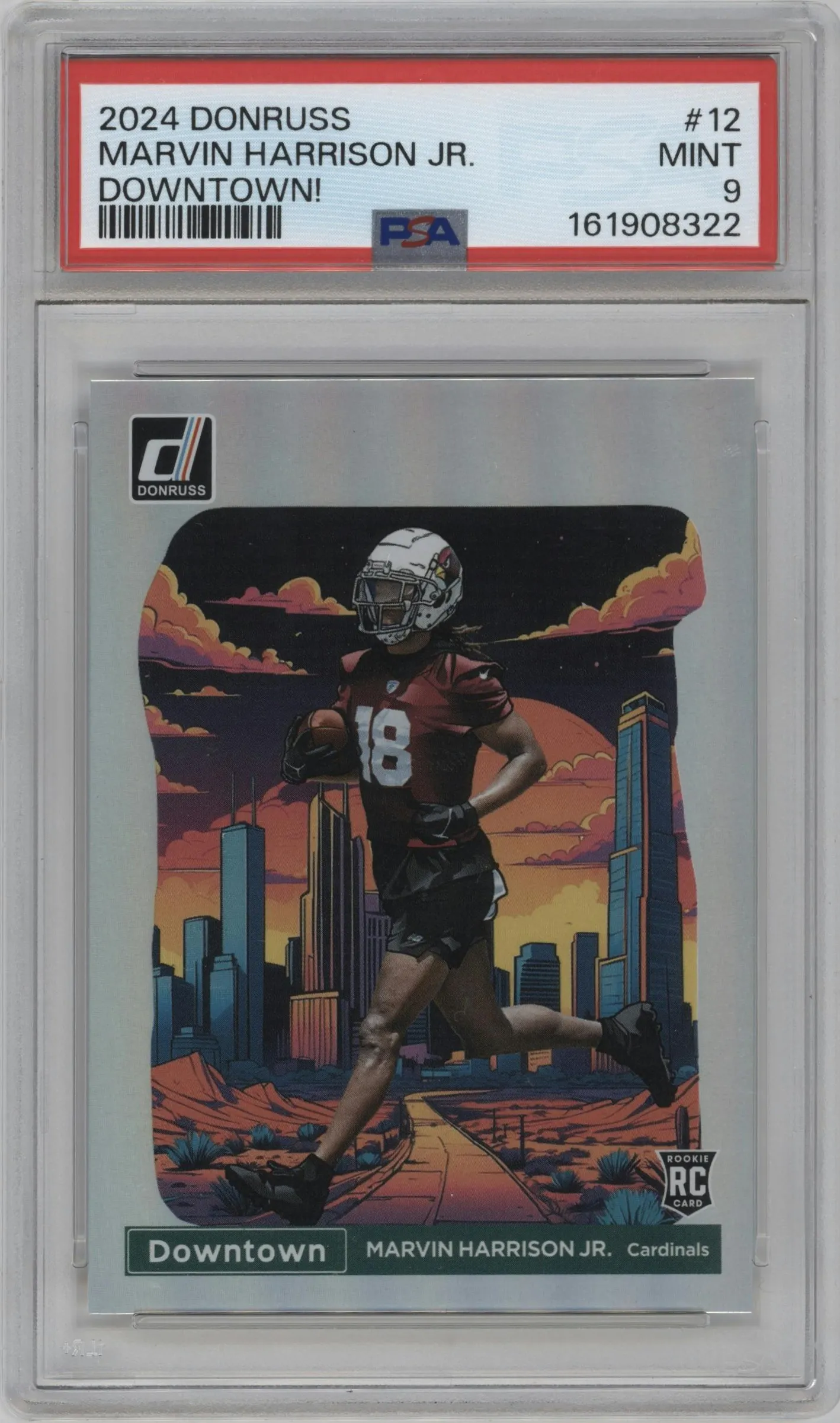 2024 Donruss Downtown Marvin Harrison Jr. #12 PSA 9