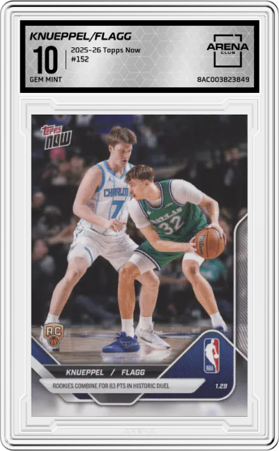 2025 Topps Now Kon Knueppel/Cooper Flagg #152 ARENA CLUB 10