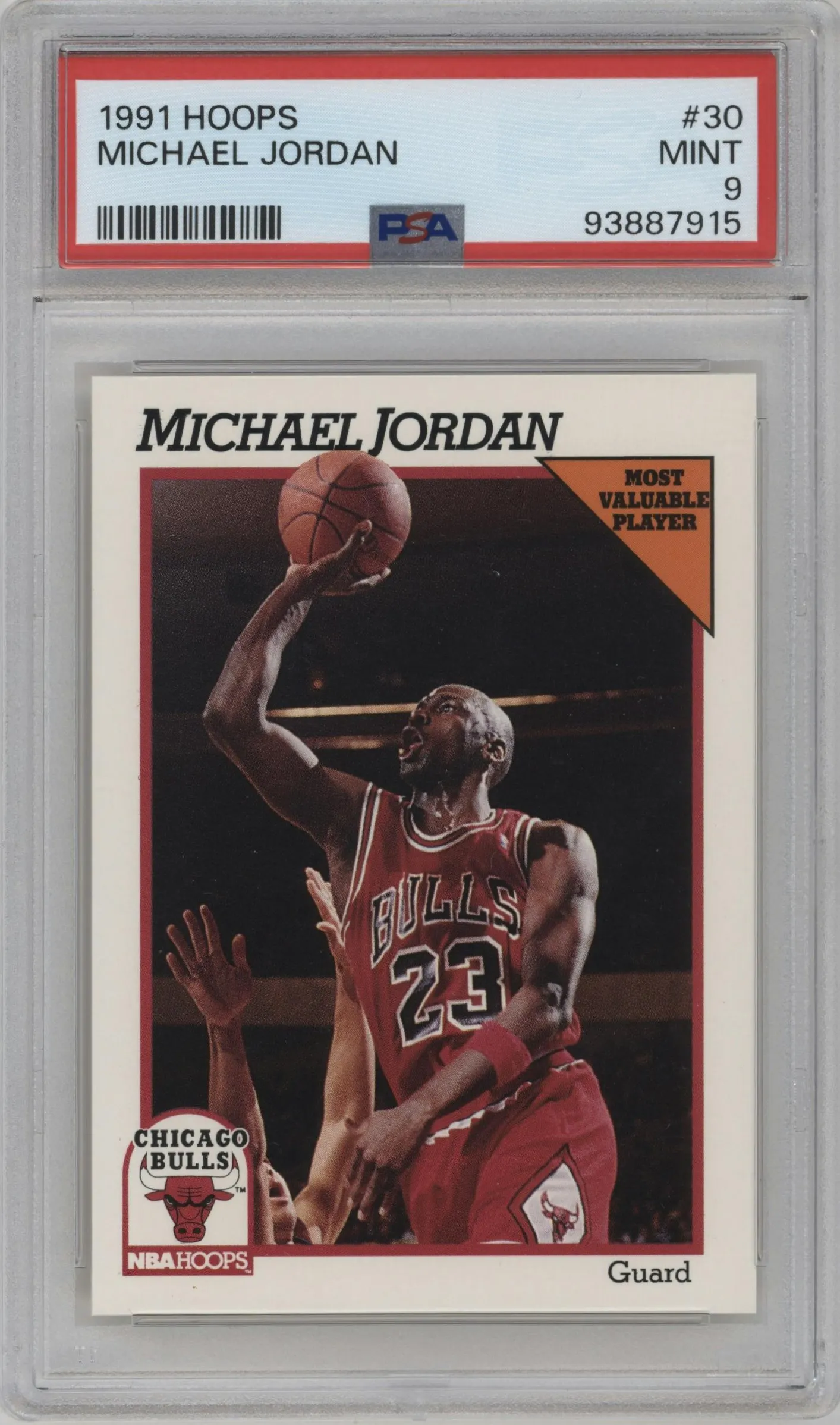 1991 NBA Hoops Michael Jordan PSA 9