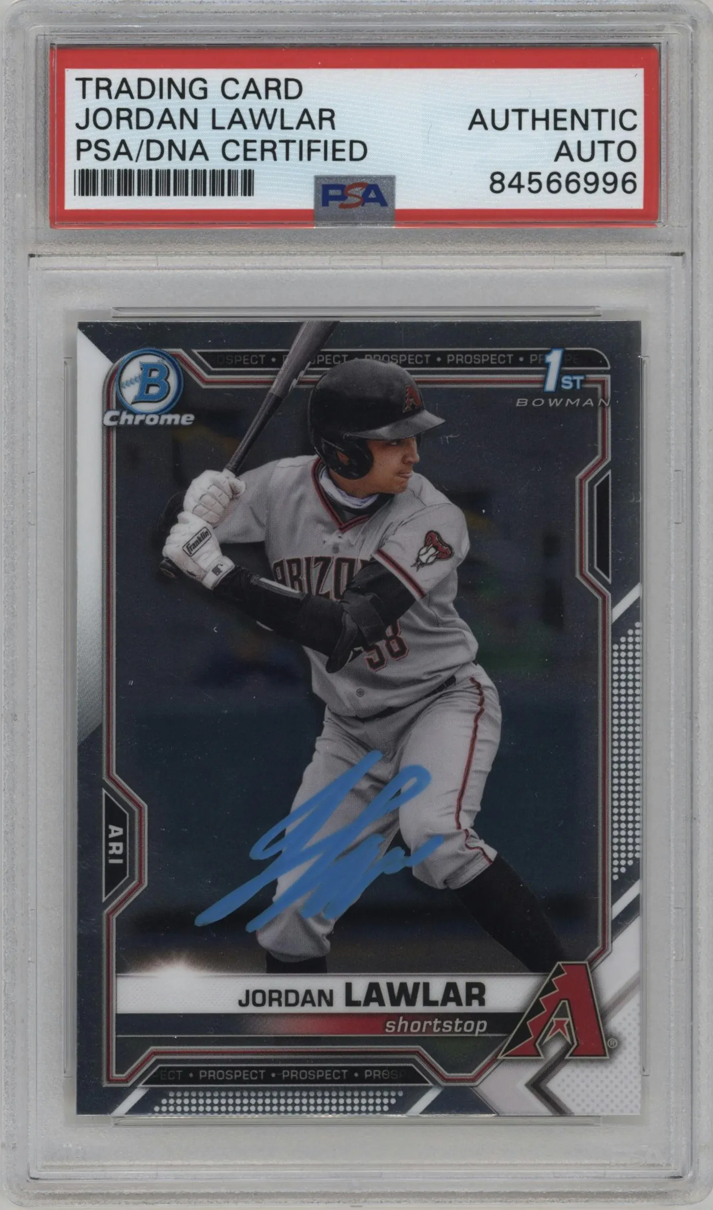 2021 Bowman Draft Chrome Jordan Lawlar PSA AUTHENTIC #BDC-194 PSA