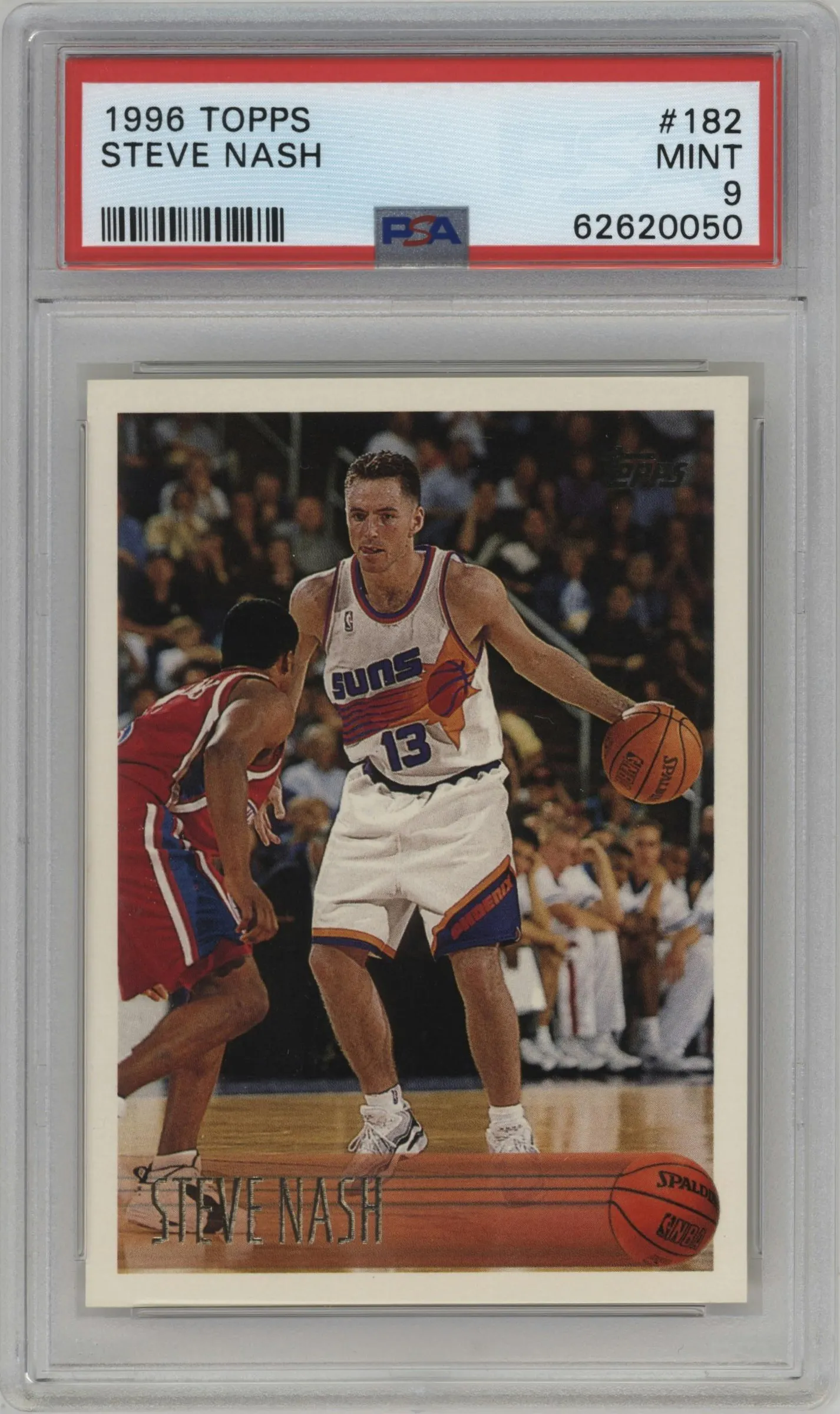 1996 Topps Steve Nash #182 PSA 9