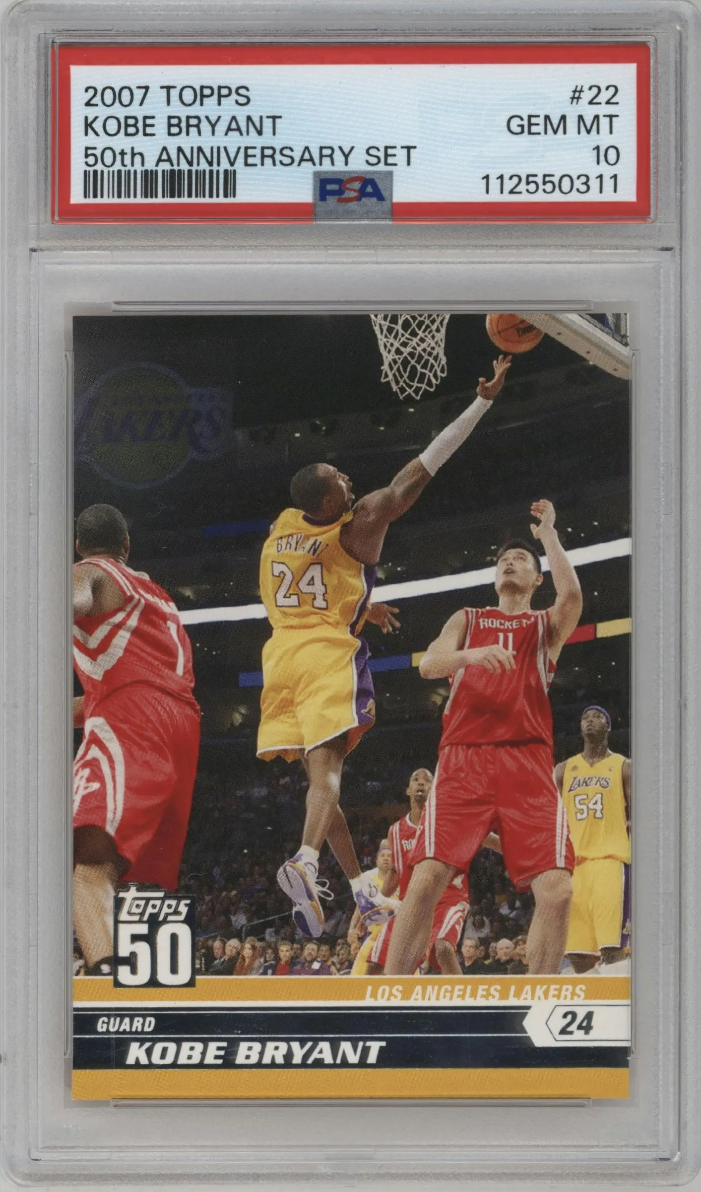 2007 Topps 50th Anniversary Kobe Bryant #22 PSA 10
