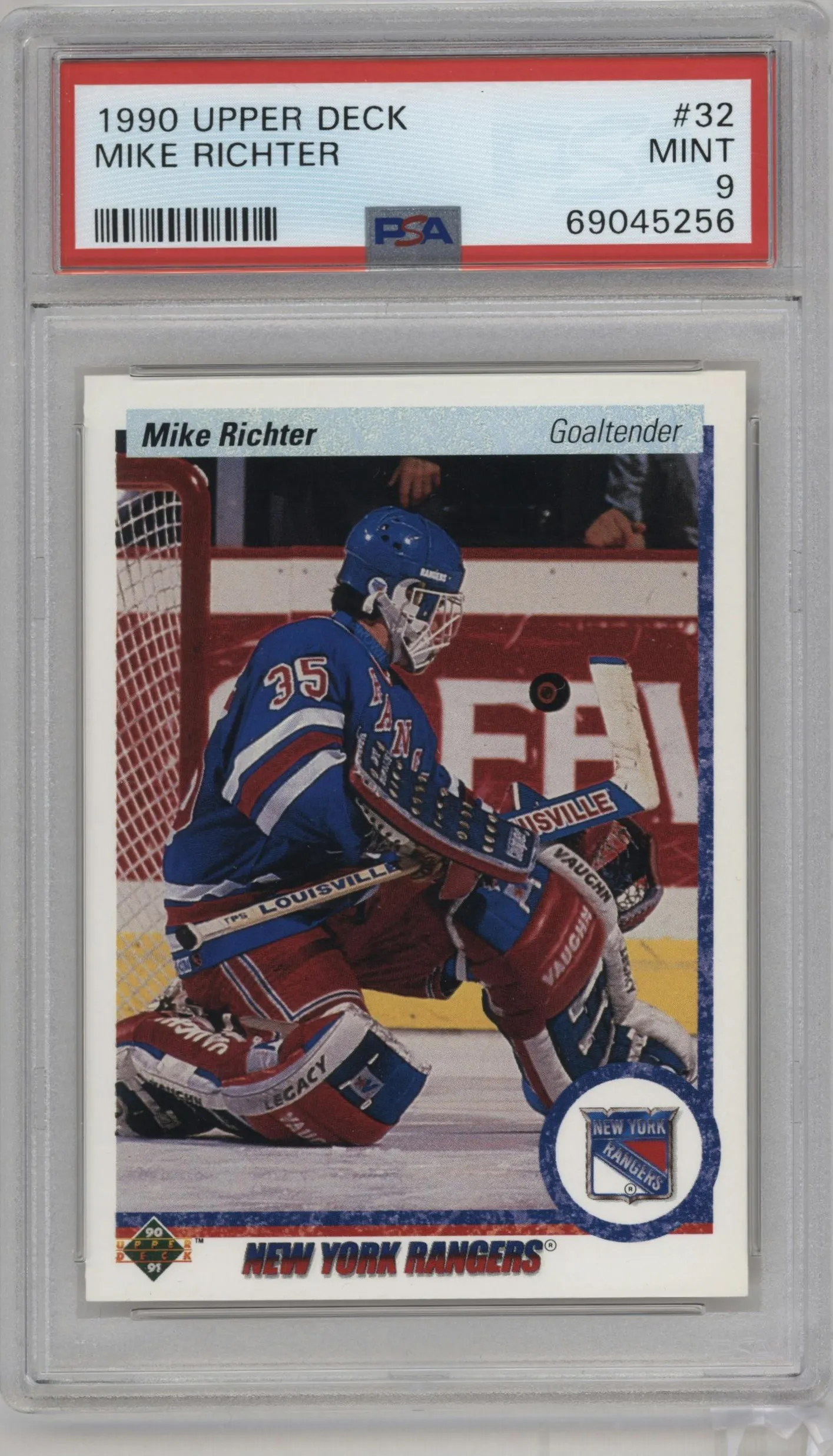 1990 Upper Deck Mike Richter Variation #32 PSA 9