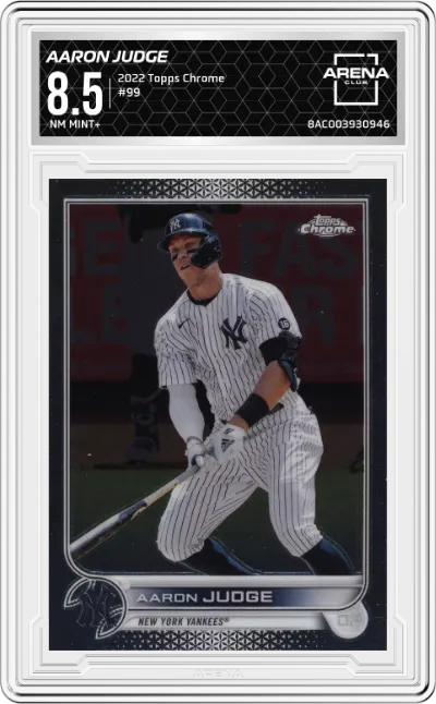 2022 Topps Chrome Aaron Judge ARENA CLUB 8.5