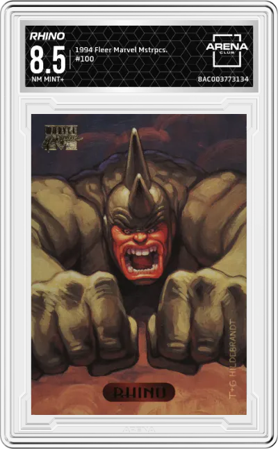 1994 Fleer Marvel Masterpieces Rhino ARENA CLUB 8.5