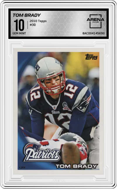 2010 Topps Tom Brady #30 ARENA CLUB 10