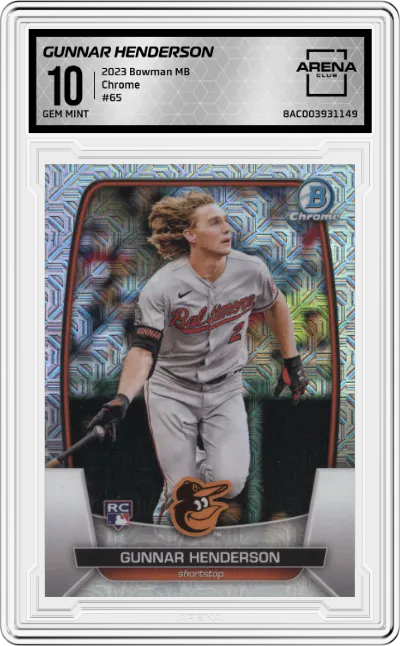 2023 Bowman Mega Box Chrome Gunnar Henderson ARENA CLUB 10