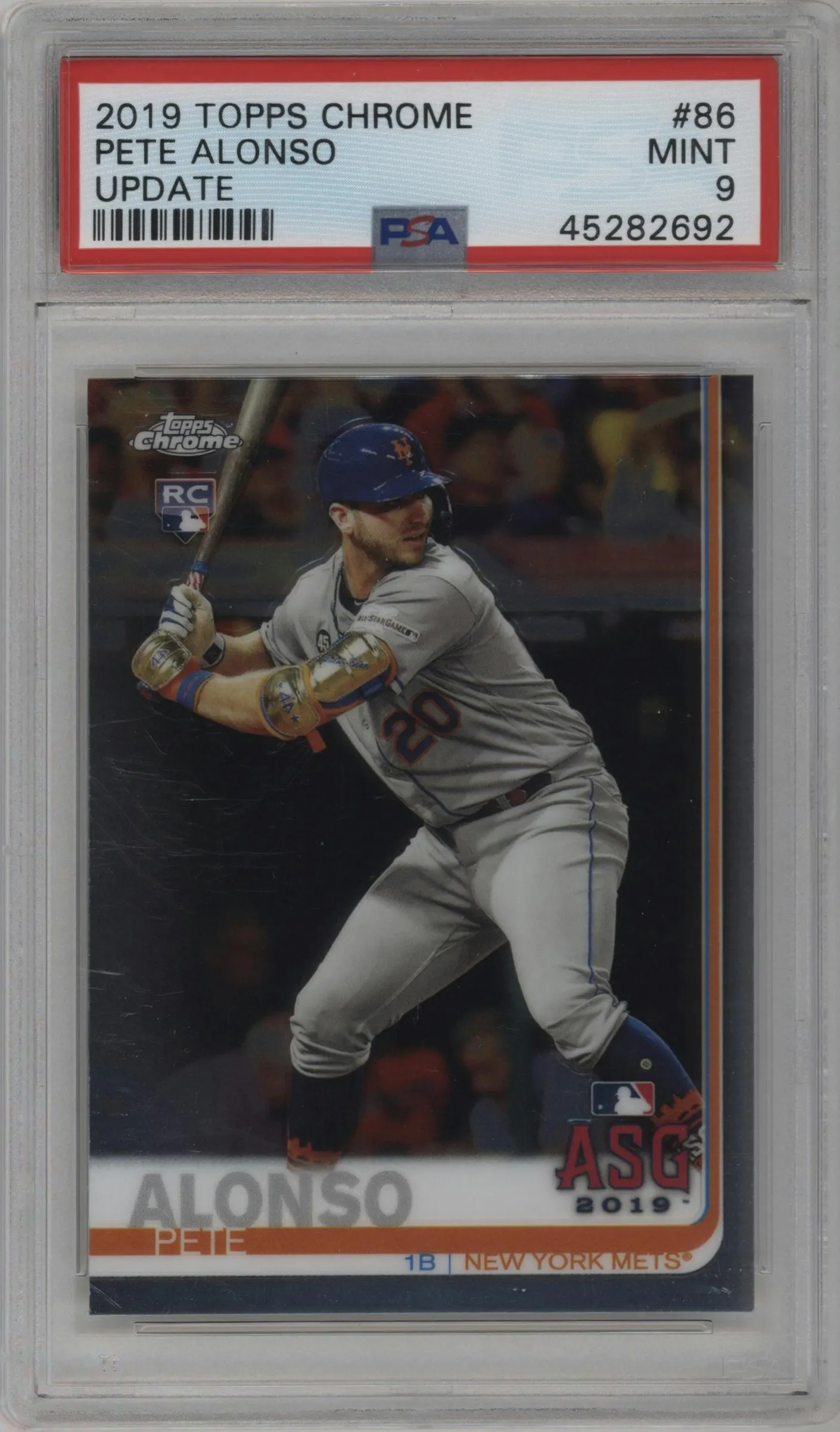 2019 Topps Chrome Update Pete Alonso #86 PSA 9