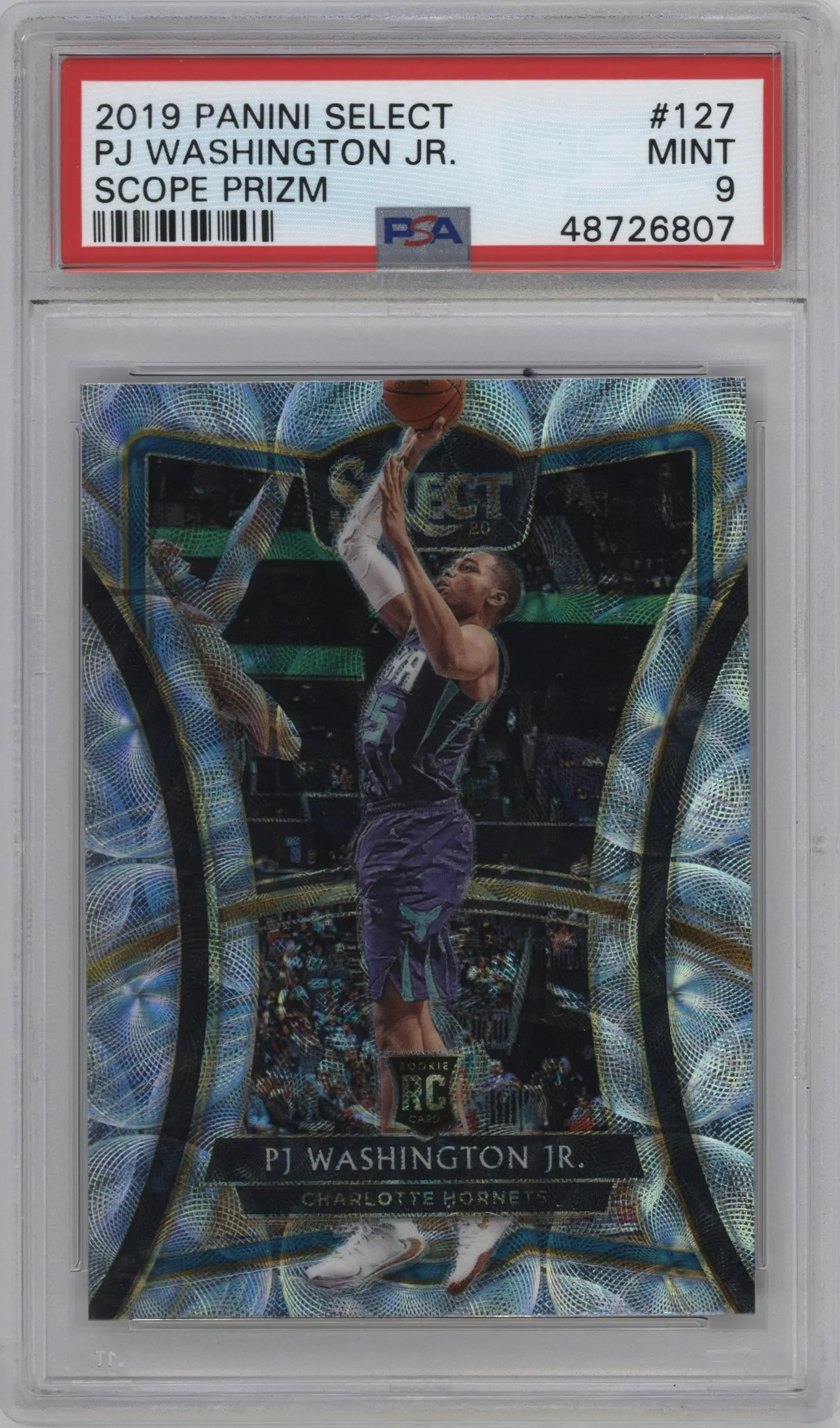 2019 Panini Select Pre.Lvl. PJ Washington Jr. Scope #127 PSA 9