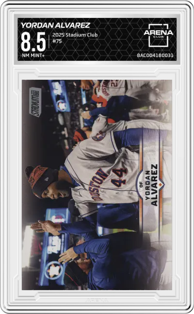 2025 Stadium Club Yordan Alvarez #75 ARENA CLUB 8.5