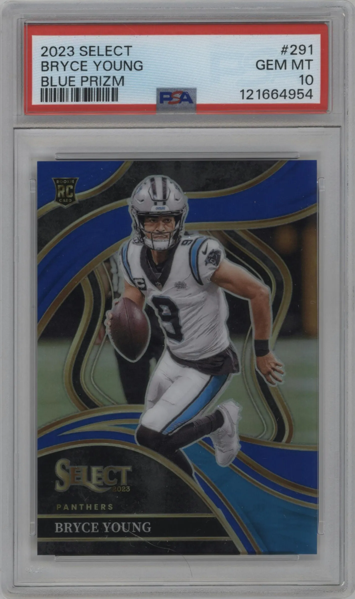 2023 Panini Select Club Lvl. Bryce Young Blue Prizm #291 PSA 10