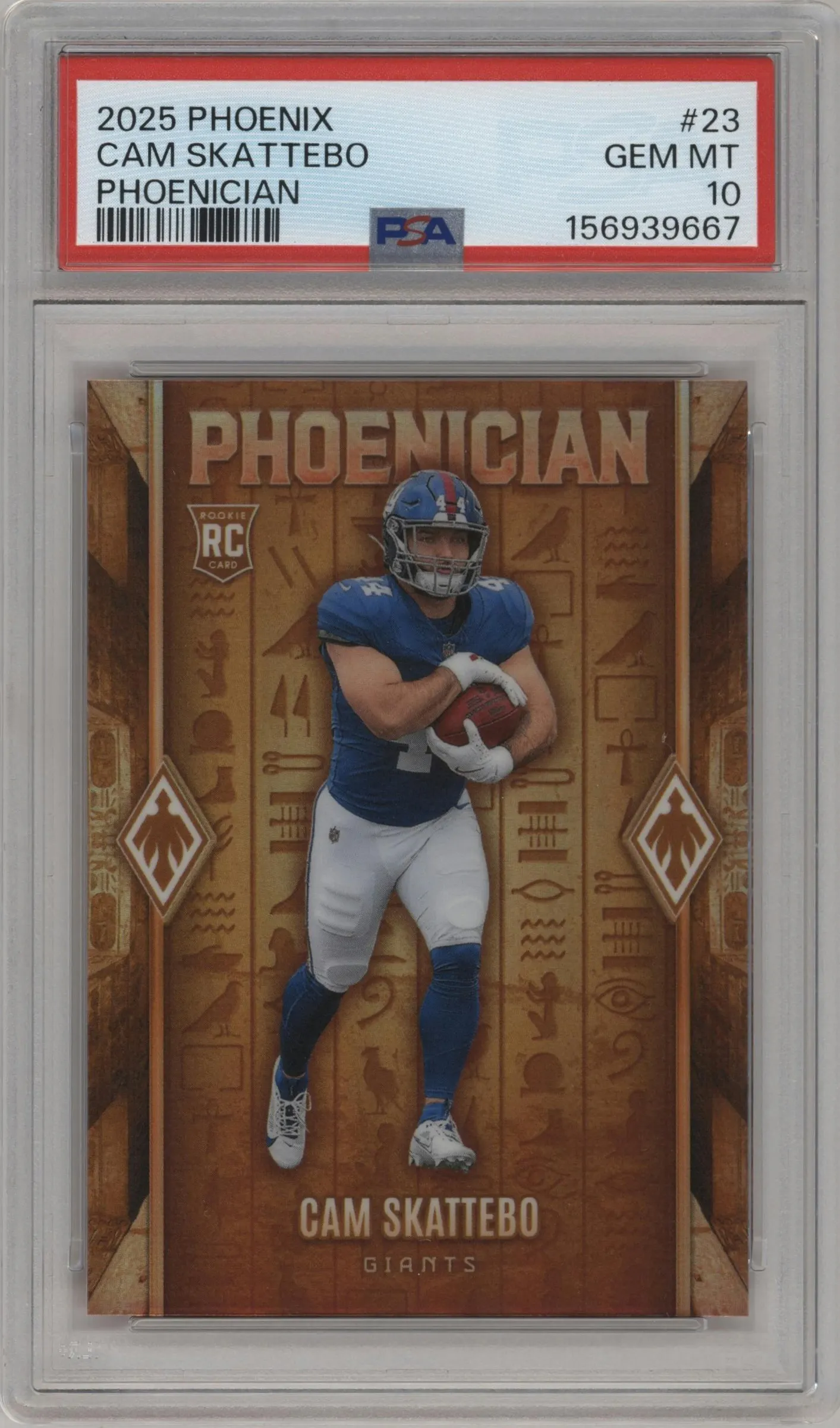 2025 Panini Phoenix Phoenician Cam Skattebo #23 PSA 10