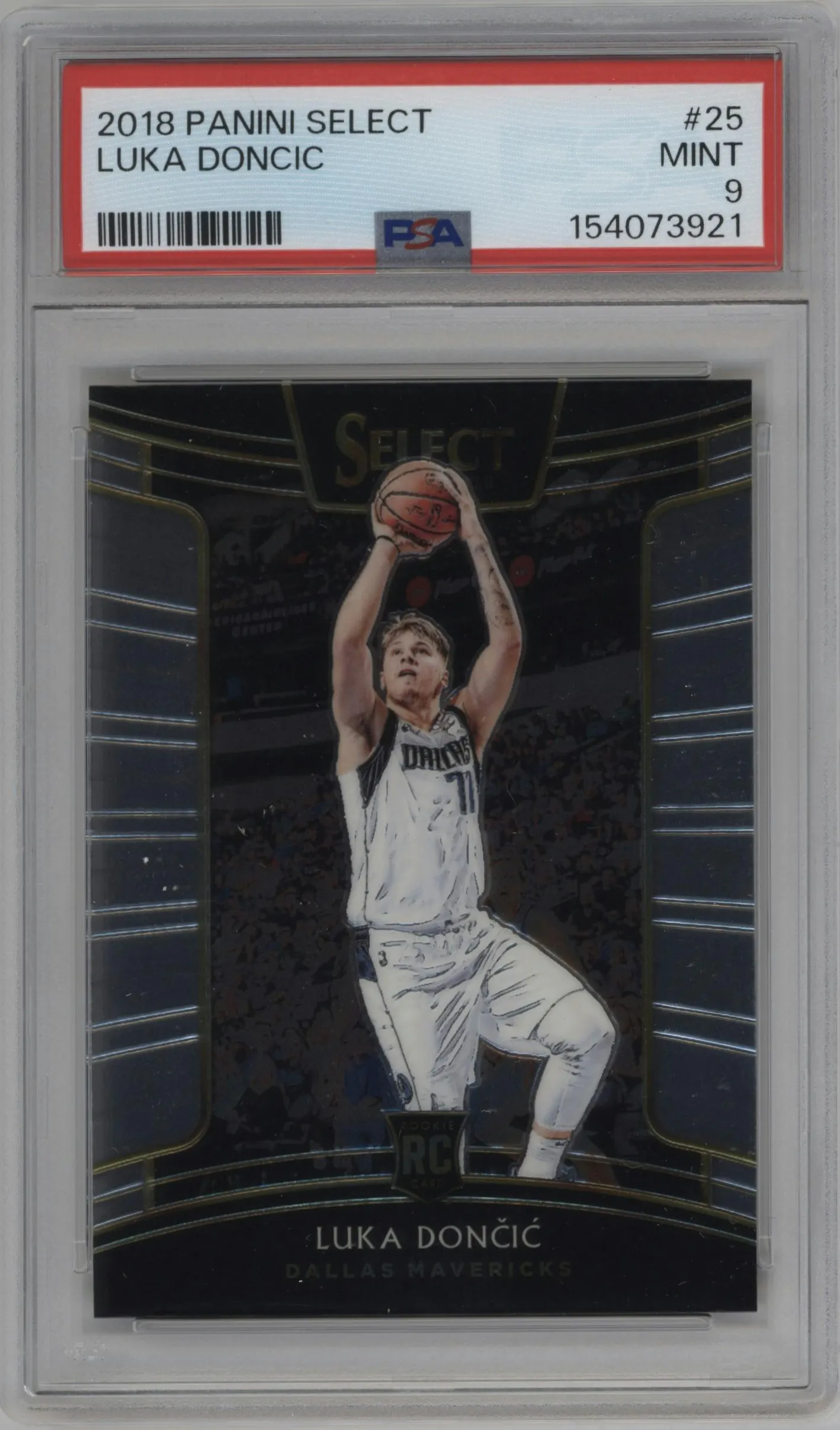 2018 Panini Select Luka Doncic #25 PSA 9