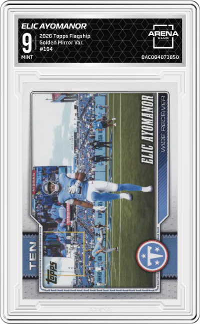 2026 Topps Flagship Golden Mirror Var. Elic Ayomanor #194 ARENA CLUB 9