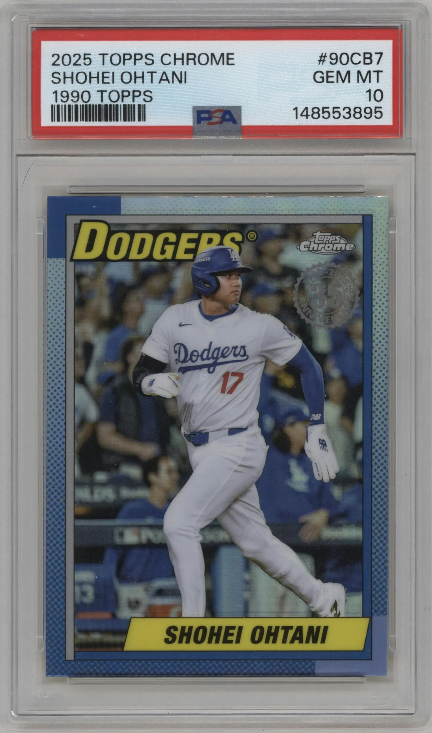 2025 Topps Chrome 1990 Topps Shohei Ohtani PSA 10
