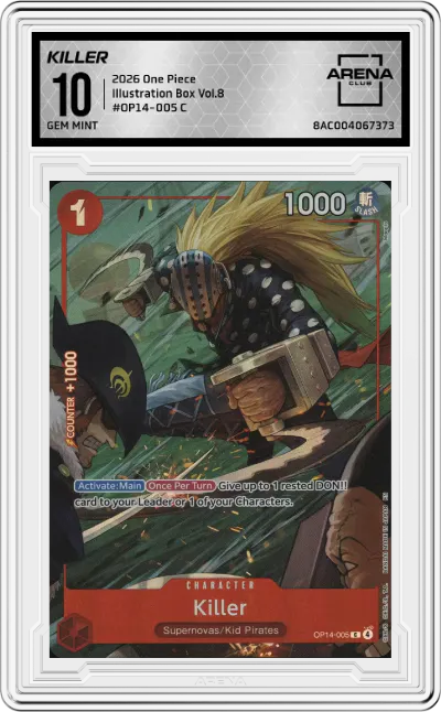 2026 One Piece Illustration Box Vol.8 Killer C #OP14-005 C ARENA CLUB 10