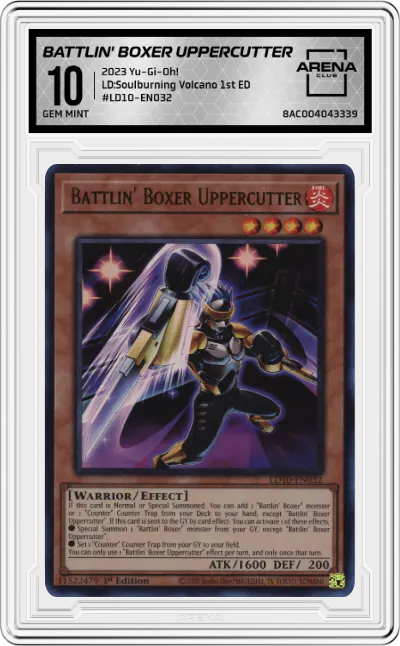 2023 Yu-Gi-Oh! LD:Soulburning Volcano Battlin' Boxer Uppercutter #LD10-EN032 ARENA CLUB 10