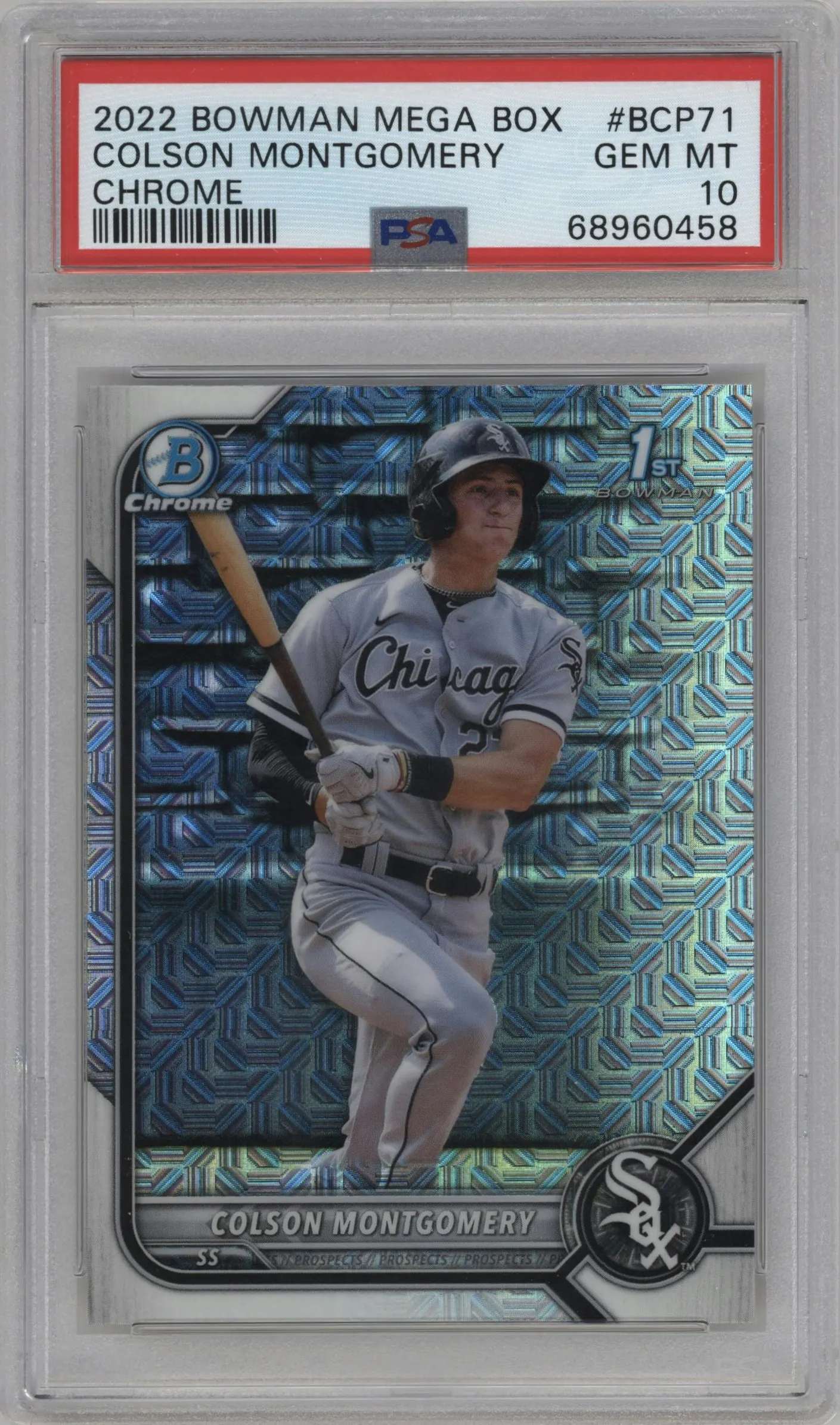 2022 Bowman Mega Box Chrome Colson Montgomery #BCP-71 PSA 10