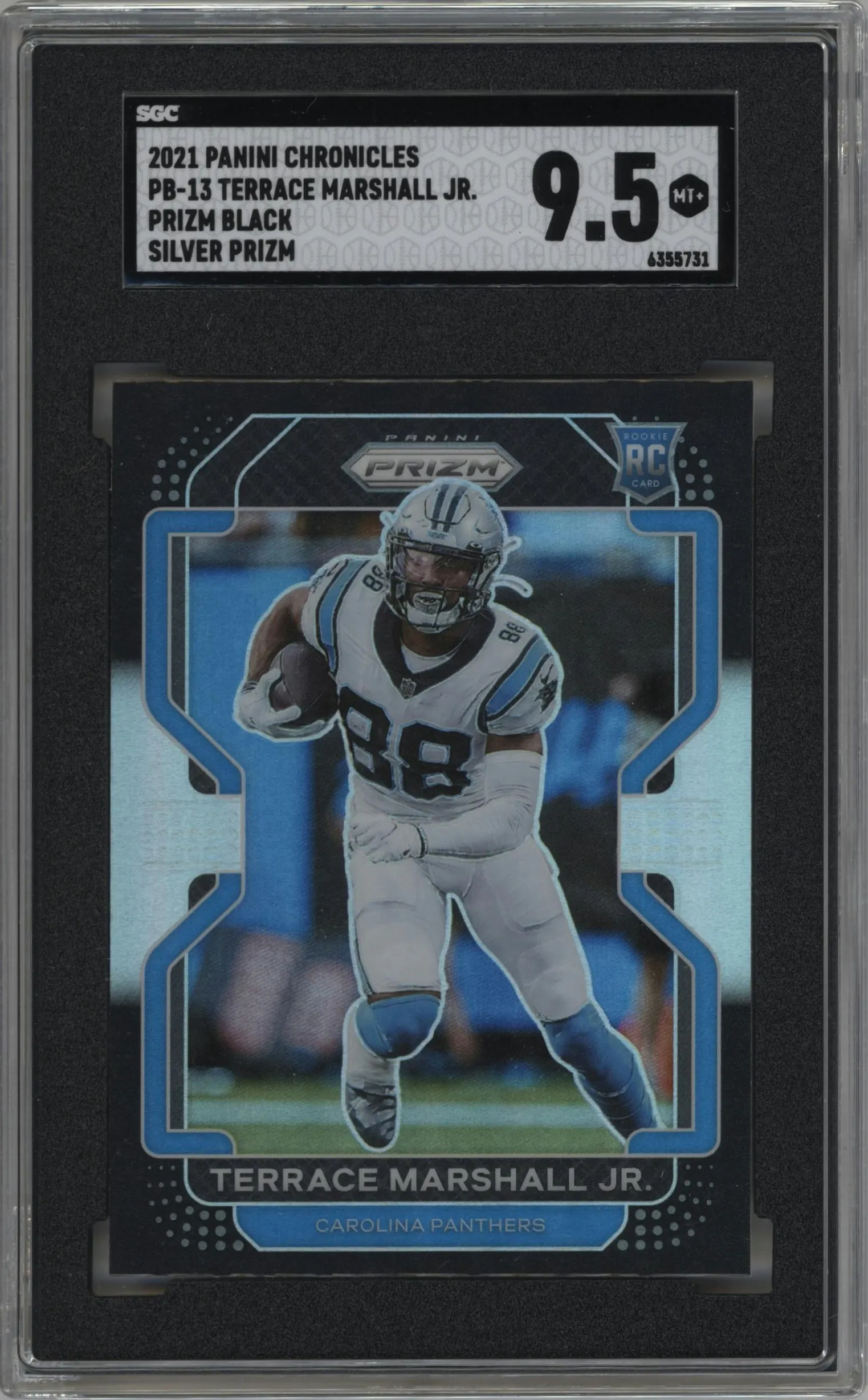 2021 Panini Chronicles Prizm Black Terrace Marshall Jr. Silver #PB-13 SGC 9.5